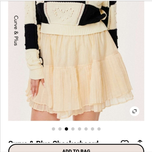 Cider Curve SET Skirt and Cardigan SET 4X - Picture 3 of 7